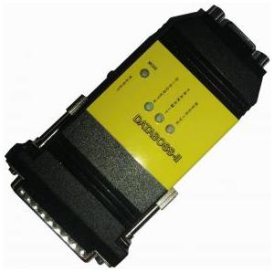 The Databoss-II hardware comes with a DB9 which connects to the serial port of a PC and a DB25 which interfaces to the aircraft or system under test.